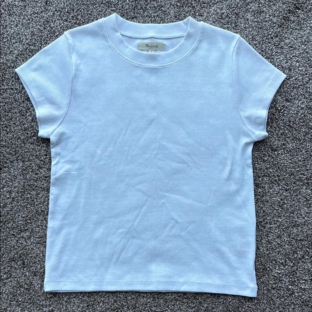 Madewell White Short Sleeve Tee